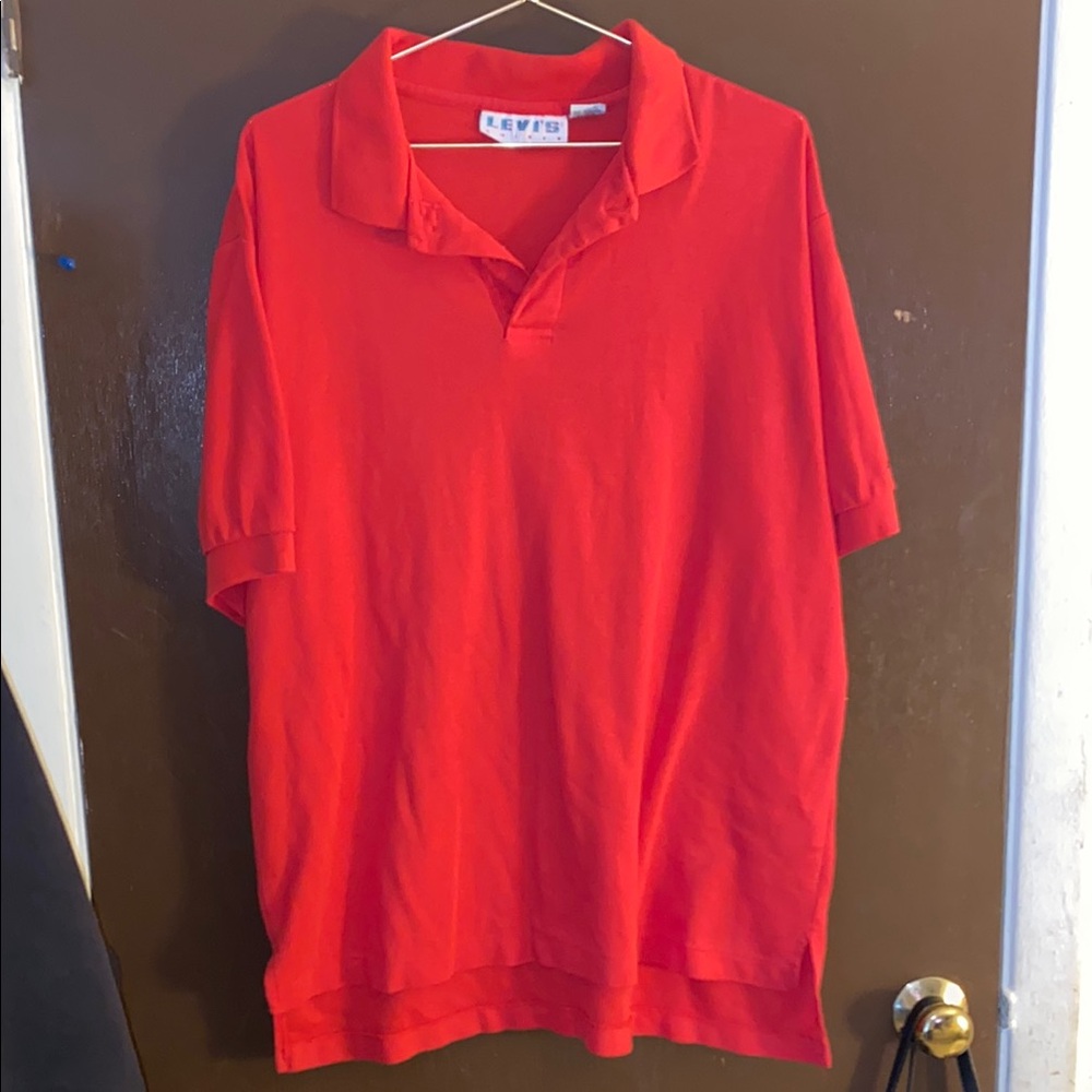 💋 Levi’s Men's Red Polo Shirt